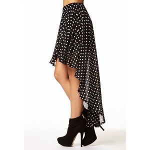 Forever 21 Black High-Low Skirt M NWOT